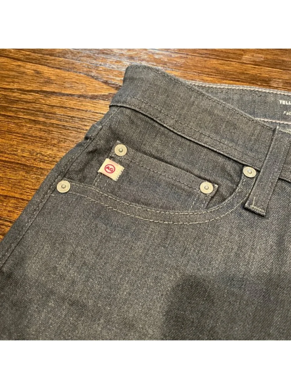AG Tellis Modern Slim Jean 32x34 Gray 1 Yr Reel Wash Stretch AG-ED Denim Casual